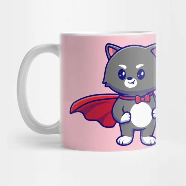 Cute Cat Superhero Cartoon by Catalyst Labs